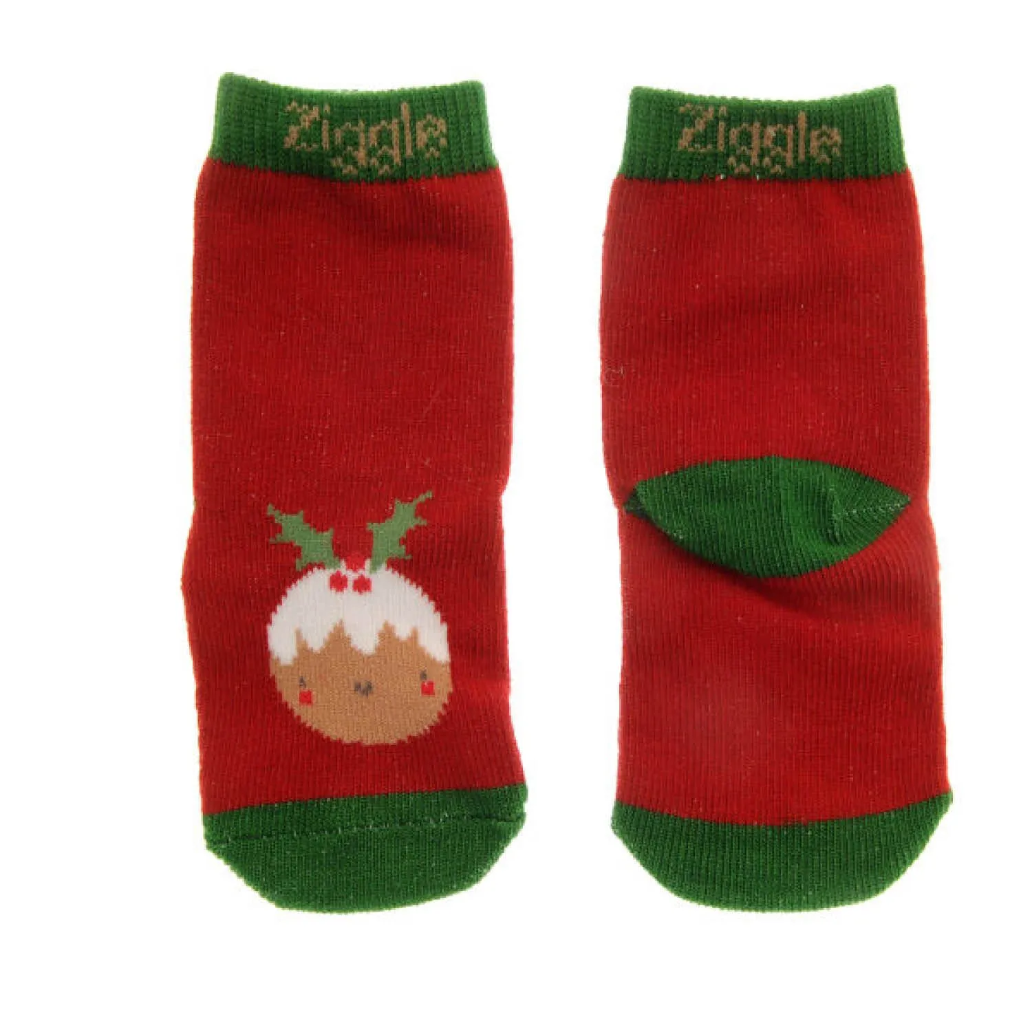 Ziggle Baby 0-6 Months Christmas Pudding Leggings & Socks Set